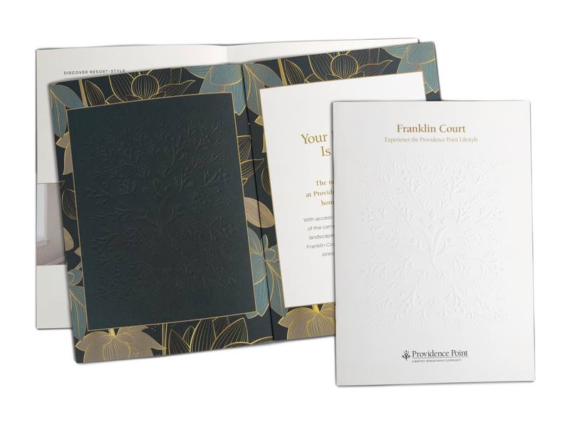 Baptist Homes Foundation Franklin Court Blind Embossed Brochure